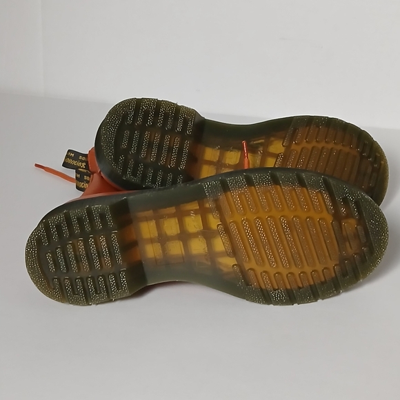 Burnt Orange Dr. Martens Hard To Find New Bouncing Soles. Sz7 Smooth Leather - Picture 6 of 13